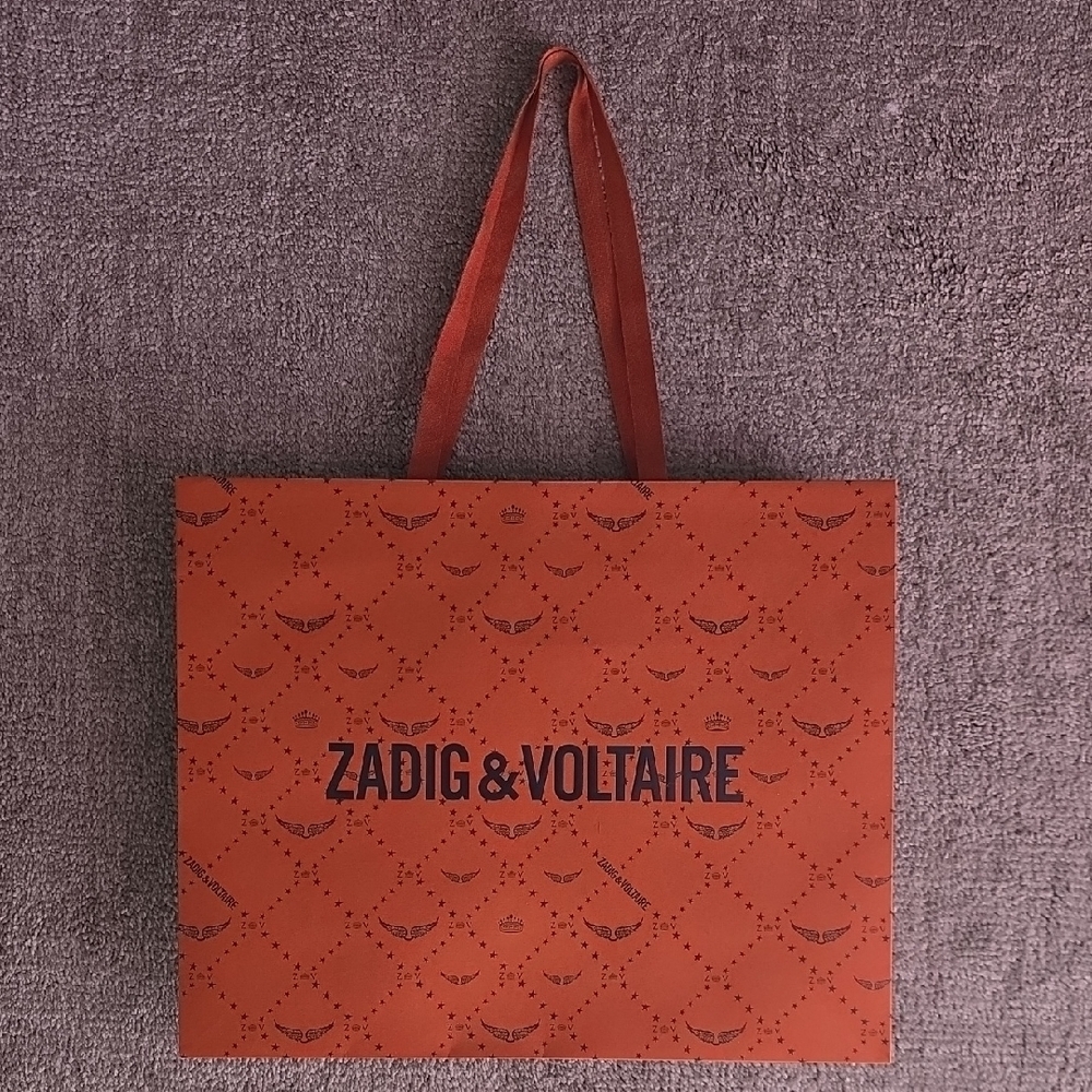 Zadig & Voltaire Orange Paper Bag